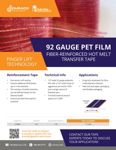 92 Gauge Fiber Reinforced PET Film